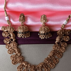 Goddess Lakshmi and elephant necklace set