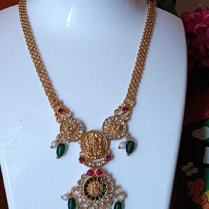 Green Stone With Devi Necklace